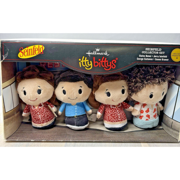 Other - SEINFELD 4pc Plush Set Elaine Jerry Elaine Kramer Itty Bittys 2 ELAINES NOGEORGE